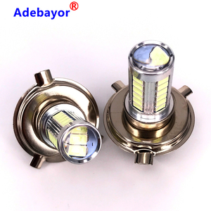 H4 5730 Puce 33 SMD Voiture <span class=keywords><strong>feux</strong></span> <span class=keywords><strong>de</strong></span> <span class=keywords><strong>Croisement</strong></span> Phare Ampoule 12V 700LM Universel H4 Led Lumières - Product Image 5