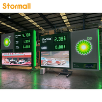 Tótem Publicitario para Gasolinera al Aire Libre, Letrero de Precio de Combustible, Diésel, Gasolina, Petróleo, Panel de Pantalla LED