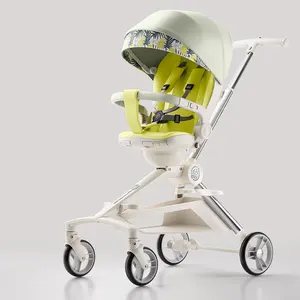 Professional Product Aluminum Alloy Easy Operation Folding Lightweight Baby Stroller