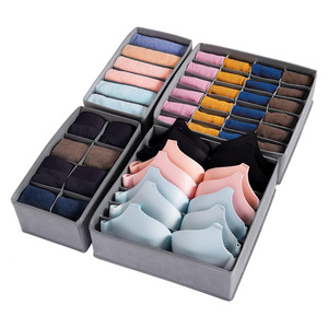 Boîte de rangement pour sous-vêtements en tissu non tissé, multi-compartiments, pour sous-vêtements, chaussettes, pulls, boîte de rangement pour tiroir de garde-robe - Product Image 4