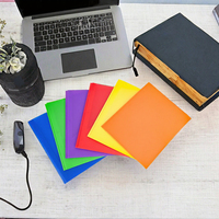 Carpeta de documentos A4 de 2 bolsillos en relieve con logotipo personalizado, organizador de archivos de oficina resistente al agua con patrón de bolsa