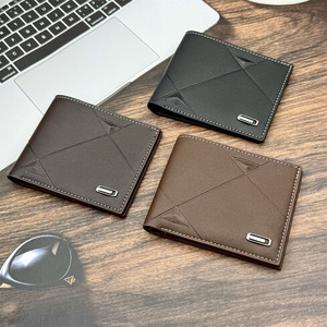 Nouveau <span class=keywords><strong>Portefeuille</strong></span> <span class=keywords><strong>Homme</strong></span> 2026 en PU à Fermeture Ouverte Ultra-léger et Fin à Trois Volets avec Multiples Emplacements pour Cartes – Sacs Décontractés et Tendance pour Jeunes Hommes - Product Image 3