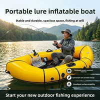 Bateau pneumatique de kayak et de rafting léger pour 2 personnes, design à parois en maille épaissie, matériau PVC, taille 245x300cm