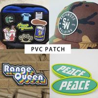 Logo en caoutchouc 3D personnalisé Patchs en PVC par transfert de chaleur Badges tactiques en caoutchouc silicone gaufré Patchs en PVC souple personnalisés