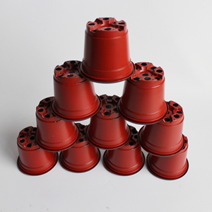 Pot <span class=keywords><strong>de</strong></span> fleurs en plastique souple bicolore écologique avec trou <span class=keywords><strong>de</strong></span> drainage, différentes tailles pour jardin et pépinière - Product Image 4