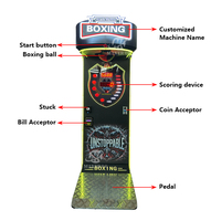 MAKER Factory Wholesale Boxing Machine Machine De Boxe Arcade Punching Strength Test Machine for Sale High Profit Game Center