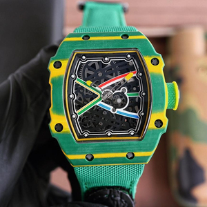Reloj Mecánico Deportivo para Hombre, Diseño de Esqueleto, con Detalles Coloridos, Superventas - Product Image 2