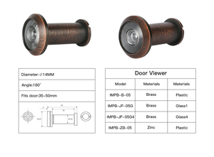 Tùy chỉnh ul Home <span class=keywords><strong>Door</strong></span> an ninh <span class=keywords><strong>Viewer</strong></span> 14 Mét lổ nhìn trộm Fisheye 200 độ góc rộng cửa <span class=keywords><strong>Viewer</strong></span> - Product Image 6