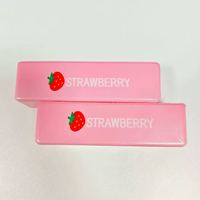 Jouet anti-stress en PU à rebond lent avec imprimé fraise mignon, décoration de bureau, jouet sensoriel à presser, cadeau pour enfants