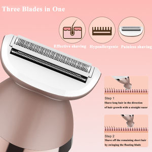 Afeitadora recargable personalizada 6 en 1 para todo el cuerpo, depiladora para mujer, uso en seco y húmedo, Afeitadora eléctrica para mujer - Product Image 6