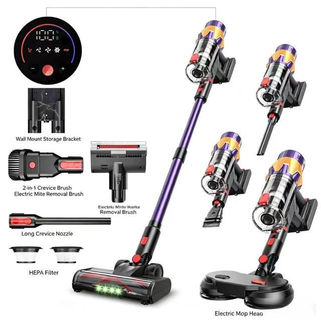 Hot Household Appliances Portable Standing Vacuum Cleaner Handheld Strong Suction Cordless Vacuum Cleaner