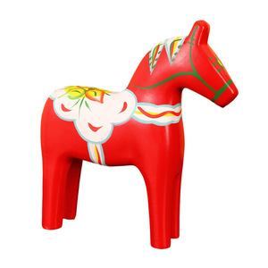 Figura de Caballo Suo Jun Dala de Madera, Rojo, Verde y Azul, Estilo Nórdico, Decoración para el Hogar, Adorno de Escritorio - Product Image 4