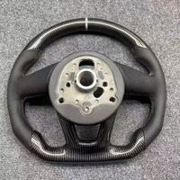 Volante Calefactable y Vibrador de Fibra de Carbono y Gamuza Compatible con Audi 08 TT Sline A6 C7.5 S8 B8 A5 B9 A8 S4 C7 C6 S6 Q3 RS7