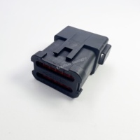 Connecteur femelle DT04-12P-E005 Deutsch Engineering IP68 étanche à 12 broches pour faisceau de câbles de puissance sur circuit imprimé, boîtier en nylon