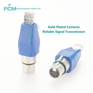 DMX512 5Pin XLR Female ke RJ45 Male Ethernet Adapter CAT5e untuk pengendali <span class=keywords><strong>DMX</strong></span> panggung pencahayaan LED Speaker Mixer, RJ45 ke XLR - Product Image 4