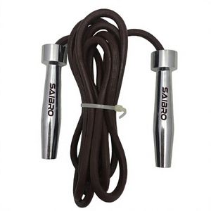 Cuerda de Saltar Profesional Unisex de Alta Calidad a Precio Económico con Asas Metálicas y Cuerda de Cuero para Entrenamiento de Fitness Inteligente - Product Image 5