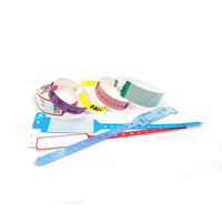 Bracelets en plastique souples jetables, imperméables, réglables, personnalisés pour les patients hospitaliers