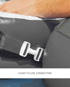 INTEX 58854 <strong>RIVER</strong> <strong>RUN</strong> CONNECT LOUNGE <strong>Inflatable</strong> <strong>River</strong> Tube <strong>Floating</strong> Lake Lounge with Backrest,heavy-duty Handles,cup Holder - Product Image 6