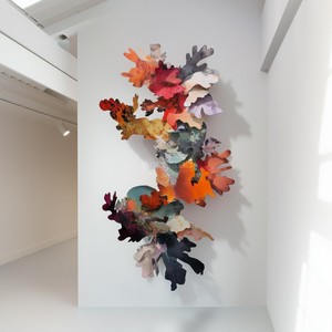 Vincentaa - Arte Mural Metálico <span class=keywords><strong>3D</strong></span> Personalizado, Decoración de Pared con Flores Metálicas para Vestíbulos de Hoteles e Interiores Comerciales - Product Image 3