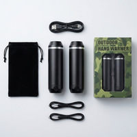 Chauffe-mains et lampe torche USB/à piles 2026 C306 avec batterie externe 4000-6000mAh, charge rapide, support magnétique, usage domestique