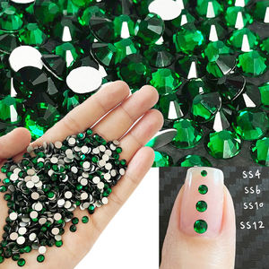 Yantuo 2mm-6mmality SS20 zümrüt olmayan düzeltme Rhinestones DIY el sanatları çivi giysiler için çanta tırnak sanat Strass kristaller Flatback - Product Image 3