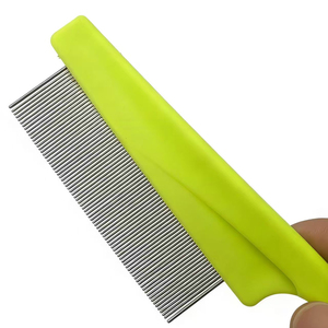 Peigne publicitaire personnalisé en acier inoxydable écologique pour l'élimination des poux chez les chiens et les chats - Product Image 4