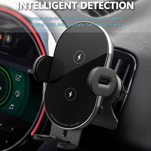 Top Sản phẩm bán chạy trong Alibaba kép cuộn dây 15 Wát sạc nhanh tự động kẹp cảm ứng điện thoại chủ không dây Car Charger núi - Product Image 4