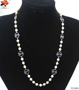 SIGMA GAMMA RHO PERLAS DE CRISTAL Collar de perlas hecho a mano Sorority JOYERÍA Delta Iota Delta Zeta - Product Image 5