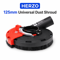 Cache-poussière en plastique HERZO avec kit de protection de 5 pouces/125 mm pour meuleuse d'angle