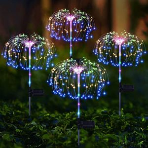 Alta calidad buena venta lámparas solares de fuegos artificiales 125Led luces solares al aire libre jardín luces de Navidad - Product Image 5
