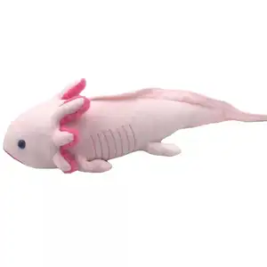 新粉色蜥蜴恐怖充满可爱的粉色毛绒玩具动物爬行动物Axolot sal毛绒玩具
