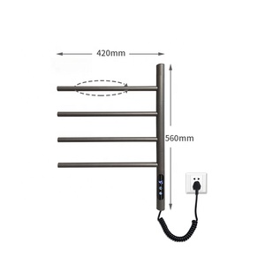 Équipement de salle de bain radiateur intelligent rotatif aluminium haute qualité prix de gros plus chaud porte-serviettes <span class=keywords><strong>électrique</strong></span> chauffant - Product Image 2