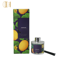 C&H Offre Spéciale – Diffuseur de Parfum d'Ambiance de Luxe en Verre avec Logo Personnalisé, Bâtonnets en Rotin, Coffret Cadeau – Vente en Gros pour la Décoration Intérieure
