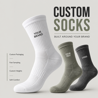 Nouvelle conception, vente chaude, chaussettes longues en coton épaissi de différentes couleurs, possibilité de personnaliser le logo, pour hommes et femmes, décontractées, sportives, vente en gros