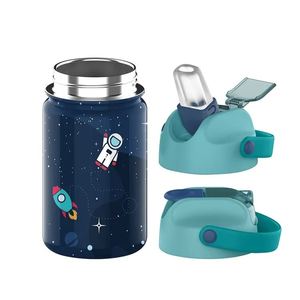 Bouteille d'eau isotherme portable en acier inoxydable pour enfants, 350 ml/450 ml, avec couvercle à paille, personnalisable avec logo – Meilleures ventes - Product Image 3