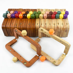 Deepeel BS243 20*8CM ahşap çanta çanta için elmas reçine kafa ahşap kolu ile çanta çerçevesi DIY el yapımı çanta aksesuarları - Product Image 1