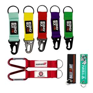Carabiner Lanyard Keychain Short Sublimation Logo Luxury Fashion Design Strap <b>Key</b> <b>Chain</b> Lanyards Wrist Lanyard - Product Image 1