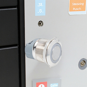 IP65 segnale di alimentazione impermeabile illuminato interruttore a pulsante in metallo 1NO1NC combinazione 3A Max. Corrente 12V - Product Image 4