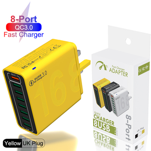 Meistverkaufte Produkte 2025 8-in-1 USB-Ladegerät mit QC3.0 30W Wandladegerät US EU UK KR Stecker SCP OTP Kamera - Product Image 6