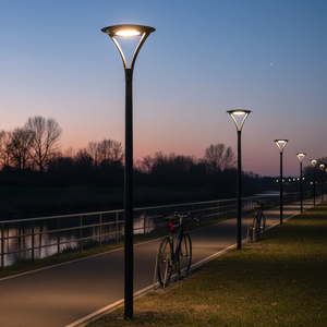 Farol de Jardín Redondo con Vidrio Templado Transparente Park Urban Light Twixx Equipe, Lente de Vidrio Borosilicato - Product Image 1
