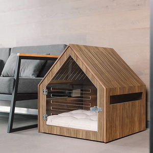 Bed Indoor Decorative Eco-Friendly Durable Wood <strong>Dog</strong> Furniture Houses Luxury Pet Wooden <strong>Dog</strong> <strong>Kennel</strong> - Product Image 6