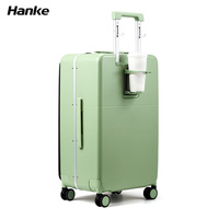 Nouvel arrivage Ensembles de bagages à main Vintage Voyage Étui rigide Smart Trolley Valise Bagages avec porte-gobelet Chargement
