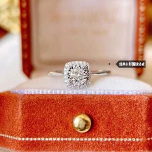 Anillo Xinfly de Oro 18k con Diamante Natural Cuadrado VS H de 0.20ct/0.30ct, Resistente al Agua, para Mujer, Venta al Por Mayor - Product Image 2