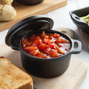 Mini marmite <span class=keywords><strong>en</strong></span> <span class=keywords><strong>fonte</strong></span> avec couvercle pour soupes, macaronis, fromage, légumes et plats – Offre spéciale - Product Image 5