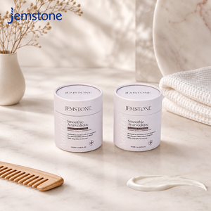 Tube en carton recyclable pour masque capillaire de luxe personnalisé, emballage en tube cylindrique pour soin des cheveux - Product Image 1