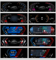 KANOR-Tableau de bord LCD 12.3 "avec 9 Modes et Canbus intégré pour la série 1 E81/E82/E87/E88/135i avec Carplay