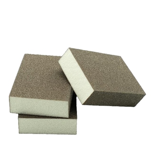 Có thể đảo ngược thô/trung bình/mịn cát bọt Sander bọt biển 60/80/100/120/180/220 Grit khối hình chữ nhật 25mm Độ dày gỗ mài mòn - Product Image 6