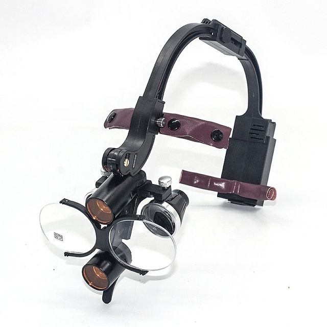 OEM 2.5X 3.5X Dental Headlamp Medical Loupes Magnifier Wireless Surgical Headlight for Dental Operation Factory Supplier