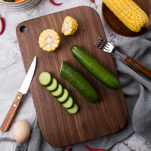 Japanese Style End Grain <strong>Butcher</strong> <strong>Block</strong> Black <strong>Walnut</strong> Wood Cutting Board for Meat Fruit Serving Tray - Product Image 5