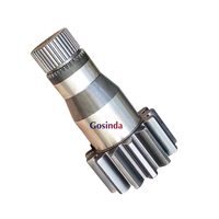 2044634 ZAX200 ZX200 ZX210 EX200-6 Ekskavatör için Salıncak Redüktör Pinyon Mili 42CrMo Alaşımlı Çelik 11T/17T Dişli